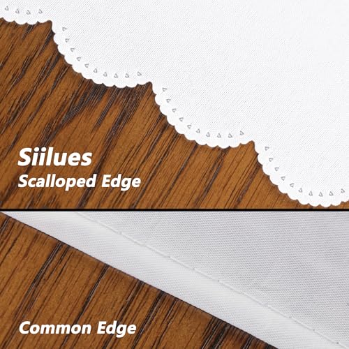 Siilues Christmas Tablecloth 60x104 Rectangular – Premium Polyester with Water-Resistant Finish
