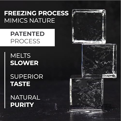 True Cubes Crystal Clear Ice Cube Maker, 4 Large 2"x2"x2" for