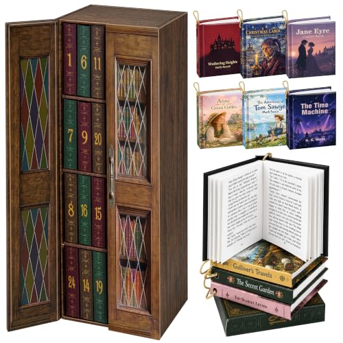 Hardcover Literary Mini Book Advent Calendar - 24 Classic Stories, Book Lover Gift