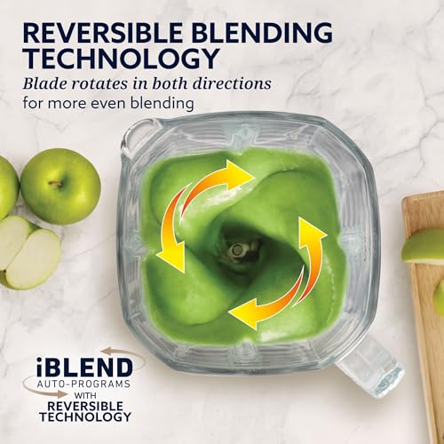 Oster Vortex Plus Glass Blender 1200W Reversible Steel Blades Black Plus