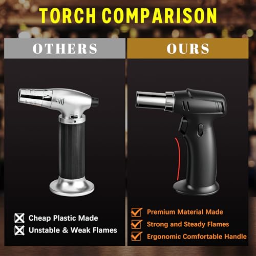 Brown Whiskey Smoker Kit with Torch - Perfect Gift for Men, Dad, Husband