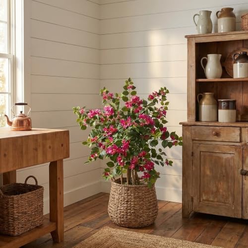 Artificial Bougainvillea Tree 42 Inch with Pink Blooms - Faux Indoor Plant