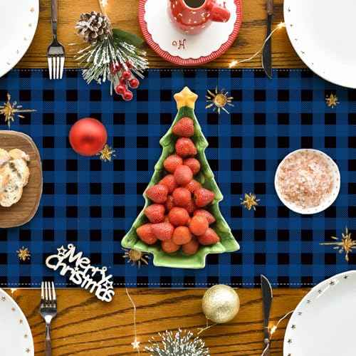 Christmas Table Runner Holy Nativity Tablecover Religious Scene Decor Christmas New Year Xmas Decor Nativity Decorations for Home Party