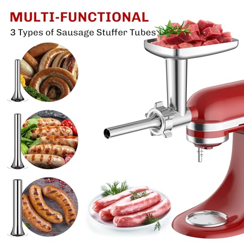 KitchenAid Food Grinder Attachment for Stand Mixer - Meat & Sausage Maker