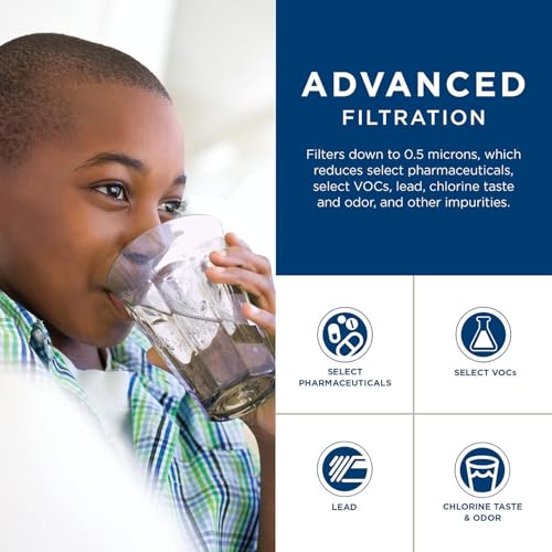 Under Sink Water Filter Replacement Cartridge - Fits GE GXRLQK System, Reduces Sediment & Impurities, 1 Pack