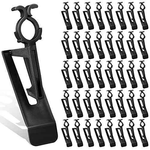 40-Piece Christmas All-in-One Light Hangers - Plastic Gutter, Shingle, & Mini Light Clips (Black, Works with C7, C9 & Mini Lights)