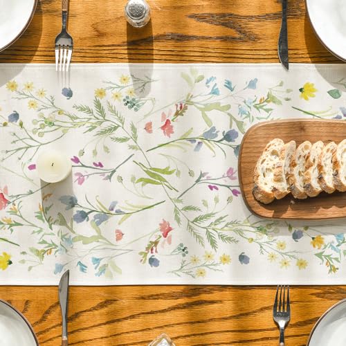 Artoid Mode Bloom Wildflowers Table Runner, 13x108 in, Polyester