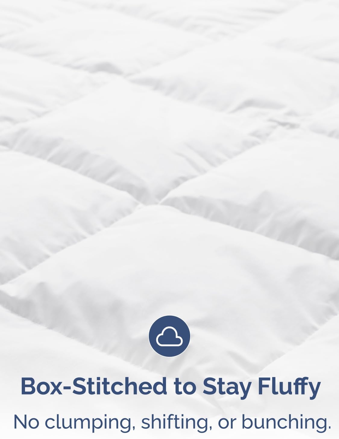 Cal King Size White Alternative Down Comforter - Lightweight, Breathable Hotel Quality Bedding for All Seasons