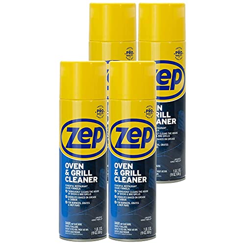 Heavy-Duty Oven and Grill Cleaner 19 oz - Case of 4 with 9.5 Fl Oz Pack of 4 Variation