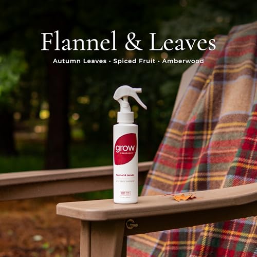 Fall 3 Pack Fabric & Room Air Freshener Spray - Ginger Pumpkin & Leaves, Autumn Heirloom, 3 x 5oz (Grow Fragrance)