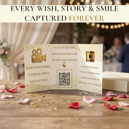 Video Guest Book for Weddings with QR Code - Wedding Video Recording Kit
