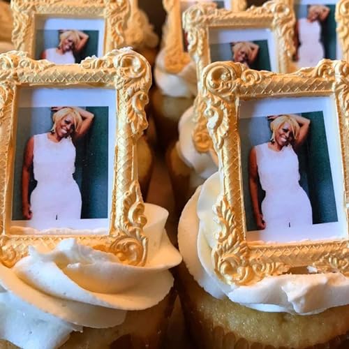 Baroque Frame Silicone Molds 4 Pcs, Chocolate Fondant Mold for Cake Decoration, Clay Resin Mold, Home Baking Home Decoration, Candy, Sugar Craft, Flower Paste, Mousse