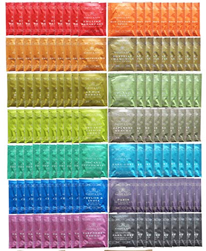 Harney & Sons Assorted Tea Bag Sampler 140 Count - Great for Office & Breakroom