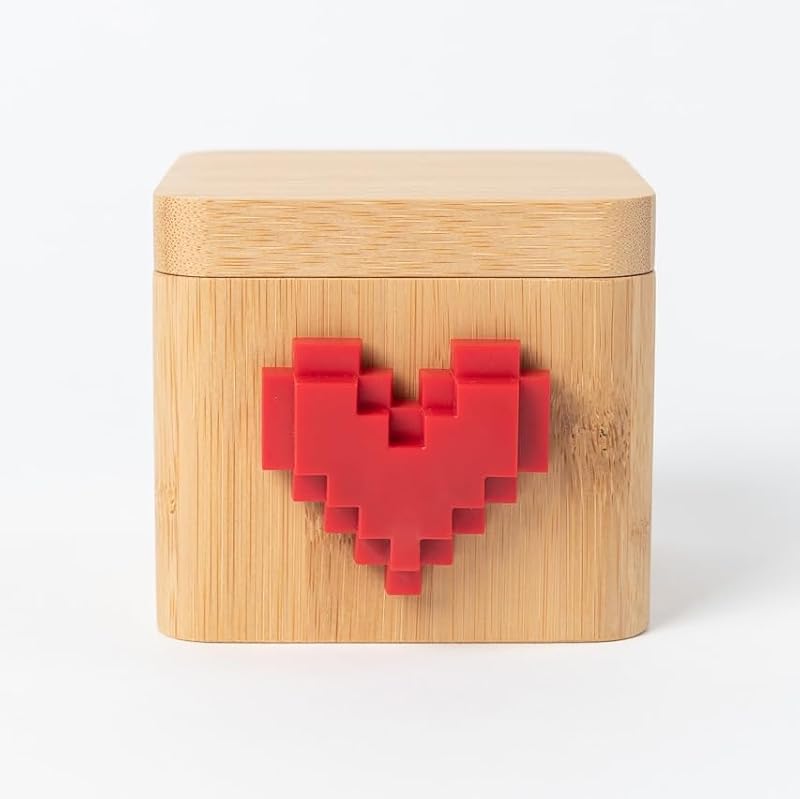 Lovebox Black & White Love Note Messenger - Connected Message Device