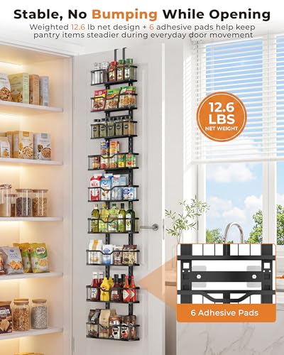 EVERIE Over the Door Pantry Organizer, 9-Tier Heavy Duty Storage Rack