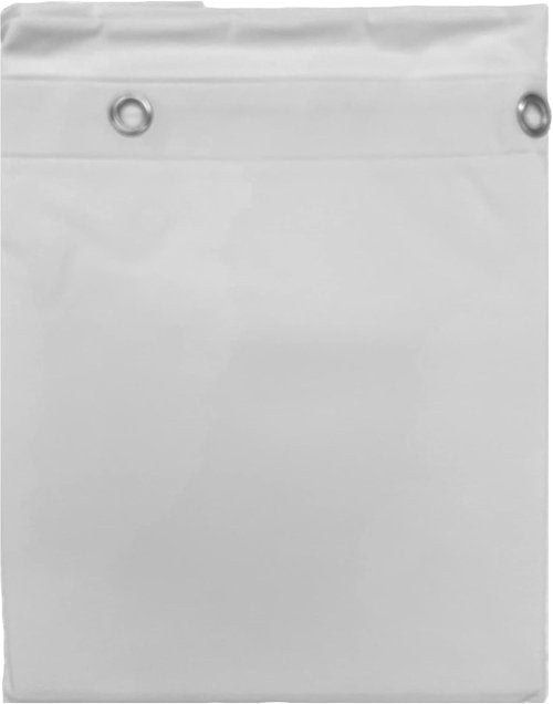 Elegant Heavy Duty Vinyl Shower Curtain Liner - 12 Metal Grommets | White Color