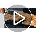 Belgian Waffle Maker 4-Slice Family Size Stainless Steel with Removable Plates