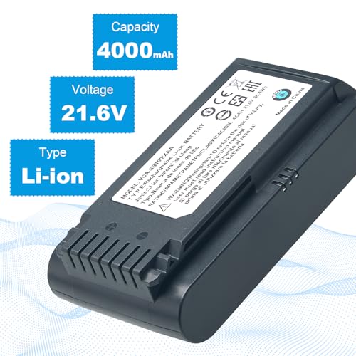 4000mAh Replacement Battery for Samsung Jet 60 70 75 90 Series Cordless Vacuum Cleaner
