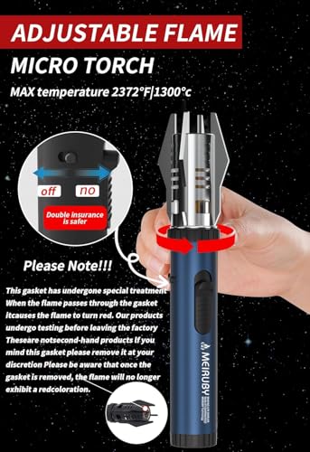 MEIRUBY Blue Lightsaber Torch Lighter - Windproof Flame Safety Gift for Men Dad