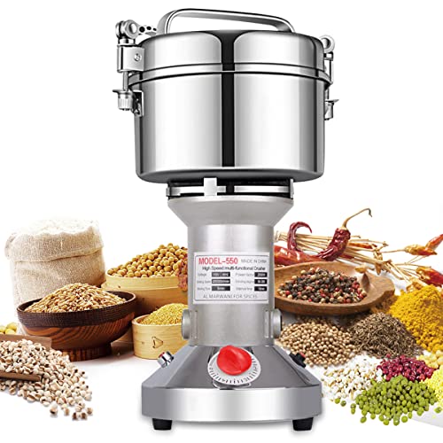 Electric Herb Grinder 550g High-Speed Stainless Steel Spice Mill for Dry Food - Variation of THIS listing