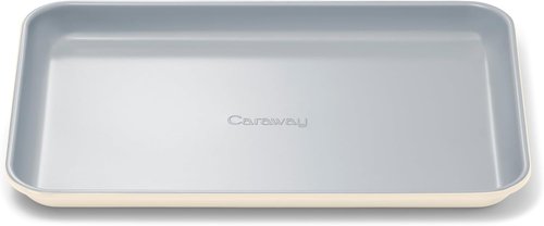 Caraway Nonstick Ceramic Baking Sheet - 9x13” Mini Pan, Non-Toxic & Oven Safe - Aluminized Steel Core - Cream