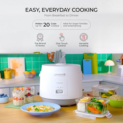 20-Cup Rice Cooker and Warmer - White, Easy-to-Use, Large Capacity