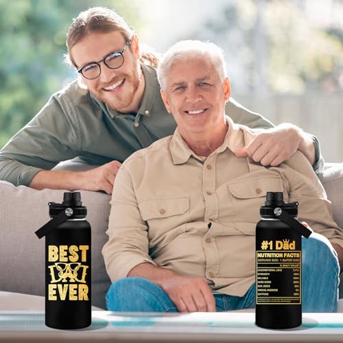 WWHSAI Dad-1 32oz Water Bottle Gift for Dad from Daughter Son Father's Day