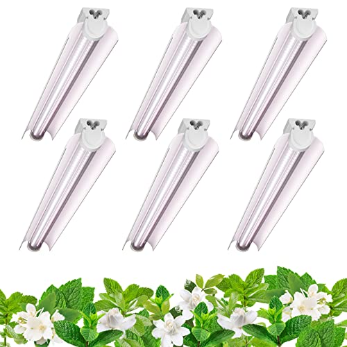Pinkish White 3ft LED Grow Light Strip - Full Spectrum, 180W, 6 Pack