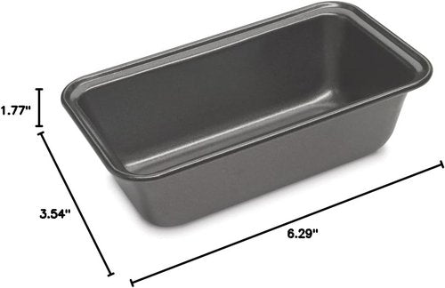 Cuisinart Mini Loaf Pan Set - 4 Count for Perfectly Baked Mini Loaves | Durable Non-Stick Design