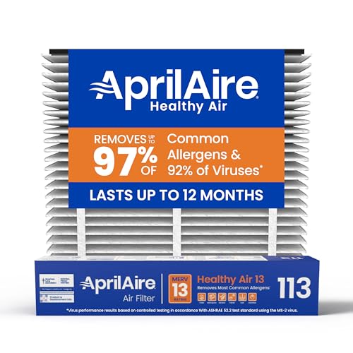 Healthy Air 13 Replacement Air Filter for AprilAire Whole Home Air Purifiers - 16x20x4, MERV 13, Pack of 1