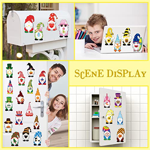 Hoteam 30 Pcs Seasonal Magnets Gnome Holiday Refrigerator Fall