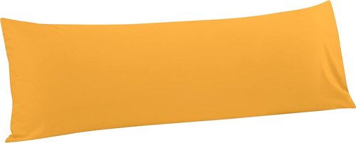 FLXXIE Body Pillow Cover - Super Soft Microfiber 20x54 Inch Case | Envelope Closure, Stain Resistant - Ginger Yellow