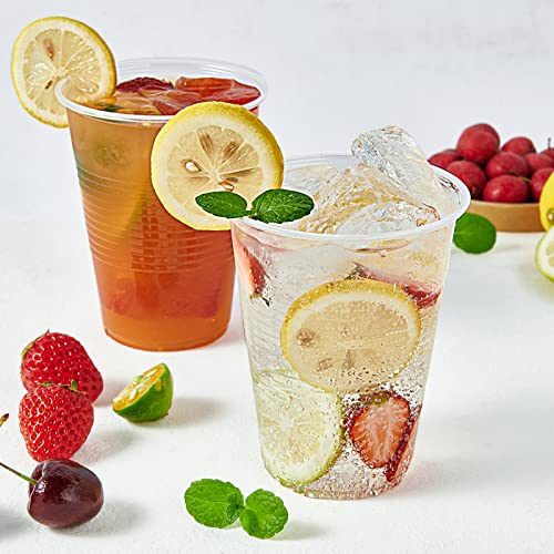 Turbo Bee 420 Pack 16oz Clear Disposable Plastic Cups,Cold/Hot