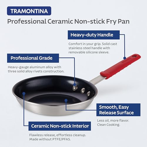 8-Inch Ceramic Non-Stick Frying Pan - Black, Versatile & Durable