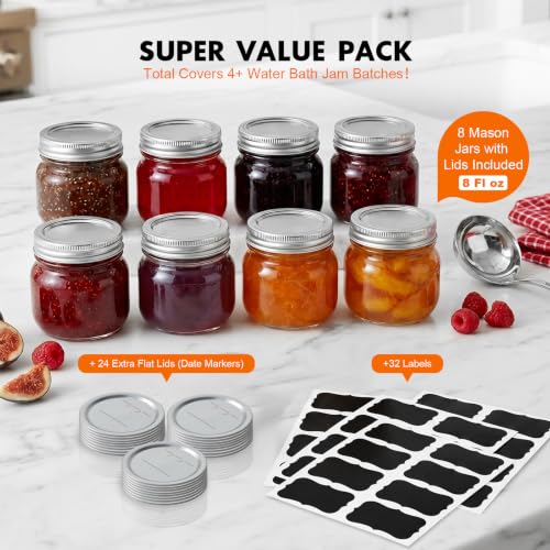 Black Water Bath Canning Pot Set with Rack & Lid - 21.5QT Kitchen Canning Supplies