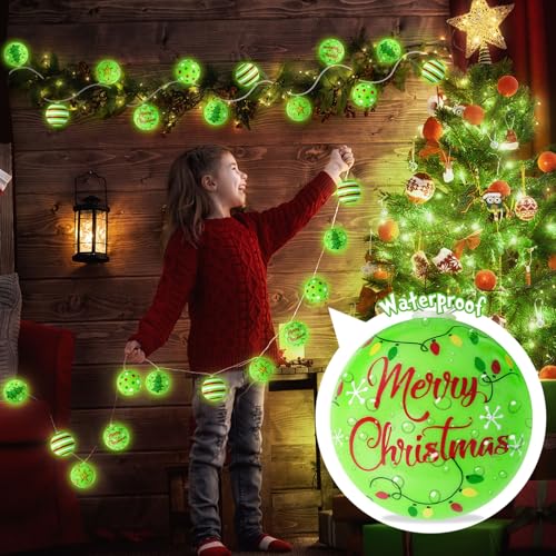 GYGOT 20 LED Battery-Operated Christmas String Lights 10 ft for Tree & Decor