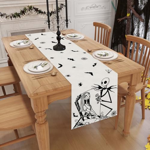 Halloween Table Runner - 13x72 Inch Fall Holiday Dining Decor
