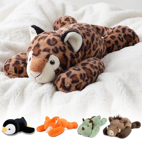 Weighted Stuffed Animal Leopard Plush 25in 5lb Sensory Calming Toy - Leopard / 5.0 Pounds