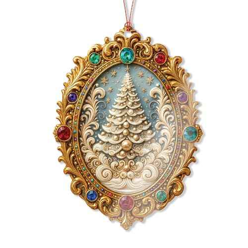 Christmas Ornament 2025 - Vintage Christmas Ornament - Acrylic Xmas Ornament - Art Ornaments - Christmas Ornaments 2025 - Window Hanging - car Hanging Accessories