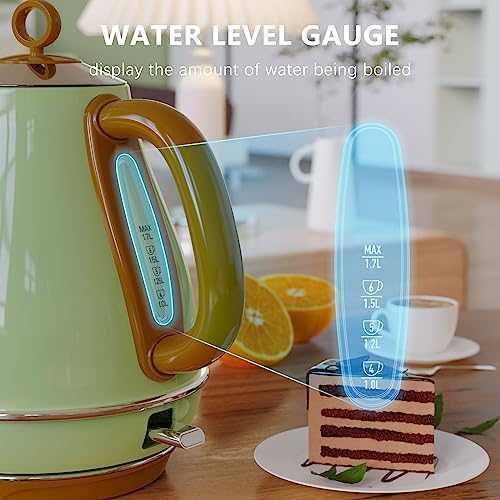 Evoloop 1.7L Electric Kettles, BPA Free Tea Kettle, Hot Water Boiler