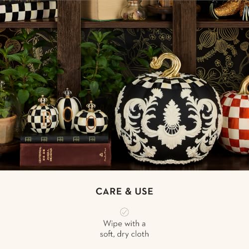 Mini Halloween Pumpkin Decor Set - Black & White