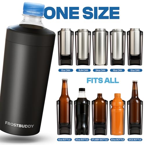 Frost Buddy XL Can Cooler Crimson - Fits 12oz to 24oz Cans & Bottles