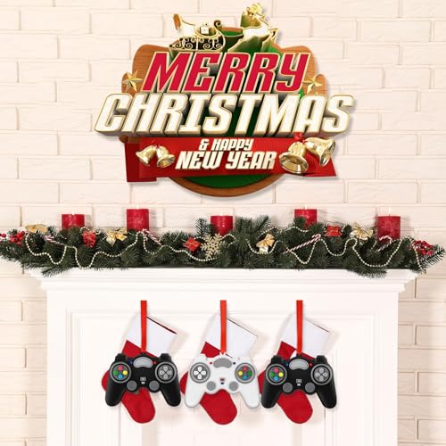 Tevxj 2026 Video Game Christmas Ornaments - Personalized Video Game Controller Ornament (2pc)