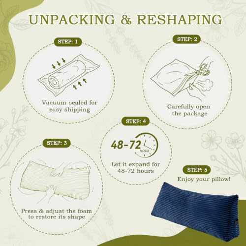 Navy Blue Twin Headboard Wedge Pillow - Support & Relaxation Cushion