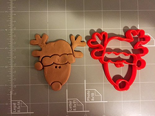 Christmas Reindeer Cookie Cutter - Food Safe Baking Tool for Holiday Cookies