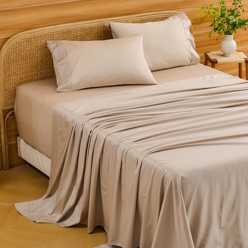 Linen Queen Sheets with 22-Inch Extra Deep Pockets - Bedlifes 1000TC Egyptian Cotton