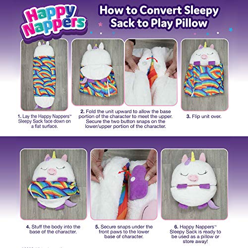 Happy Nappers Large Pillow & Sleepy Sack Toy Tiger Tobi 66 x 30