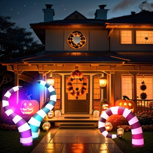 3 Pcs Halloween Inflatable Worm Yard Decoration with Built-in LED