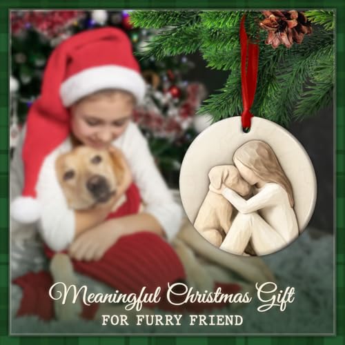 Dog Lover Christmas Ornament for Women, Girls, Pup Owners