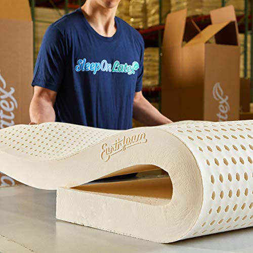 Queen 2-Inch Natural Latex Mattress Topper - Firm, Organic GOLS Certified